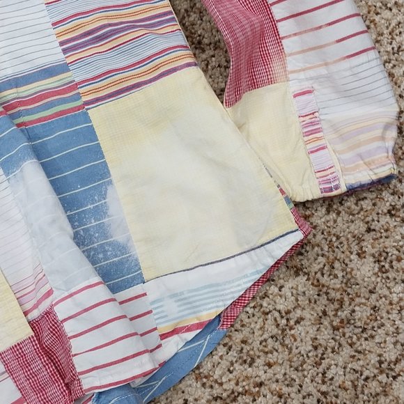 2903 Size Blessed Girl Semi fitted Upcycled Button Down Shirt. - Picture 3 of 4